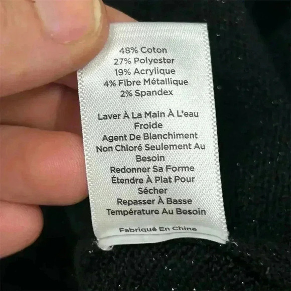 Talbots Women's Multicolor Glitter Knit Tie Waist Dress Size L - Picture 7 of 7